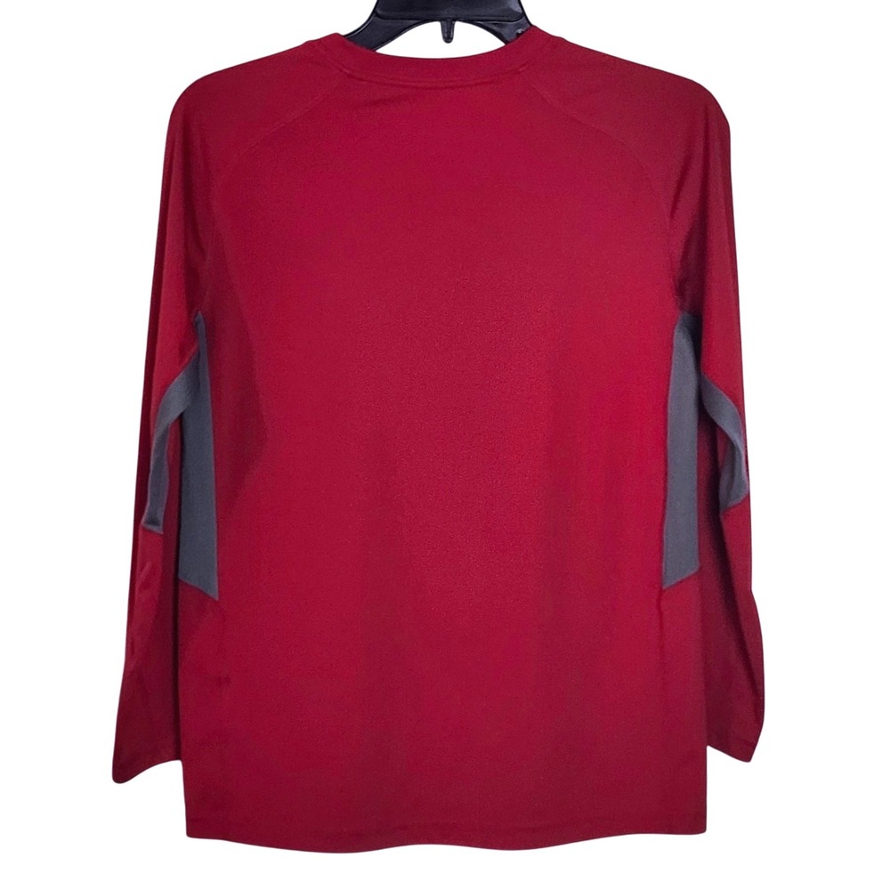Nike Dri-FIT Long Sleeve Active Shirt Red Camo Boys Large Outdoor Activewear - Picture 2 of 8